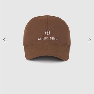 Anine Bing Jeremy Baseball Cap in Dark Camel